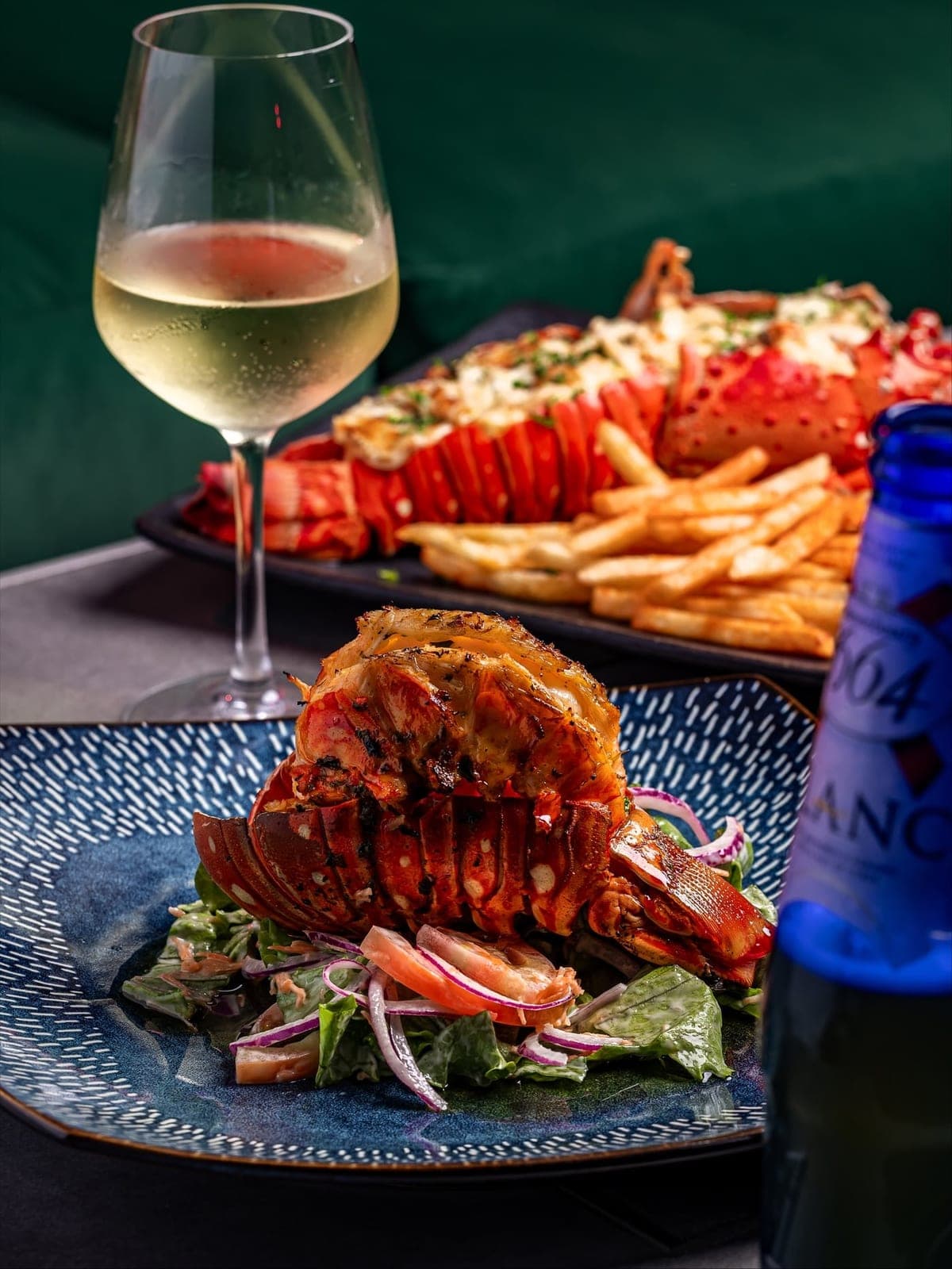 Grilled lobster at Alquimia Oriental Rooftop, Avenida Balboa, Panama City