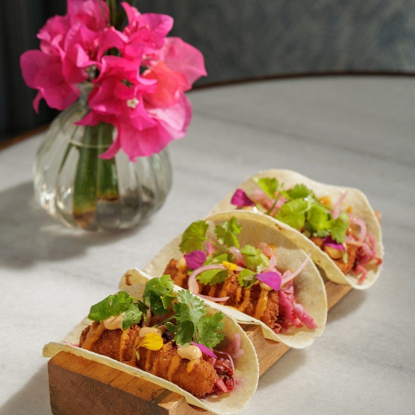 Crispy fish tacos at Ammi, Casco Viejo, Panama City