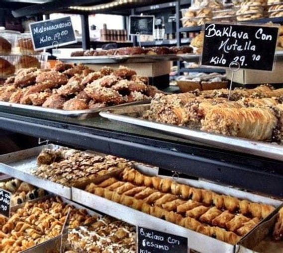 Pastry counter at Athanasiou, Bella Vista, Panama City