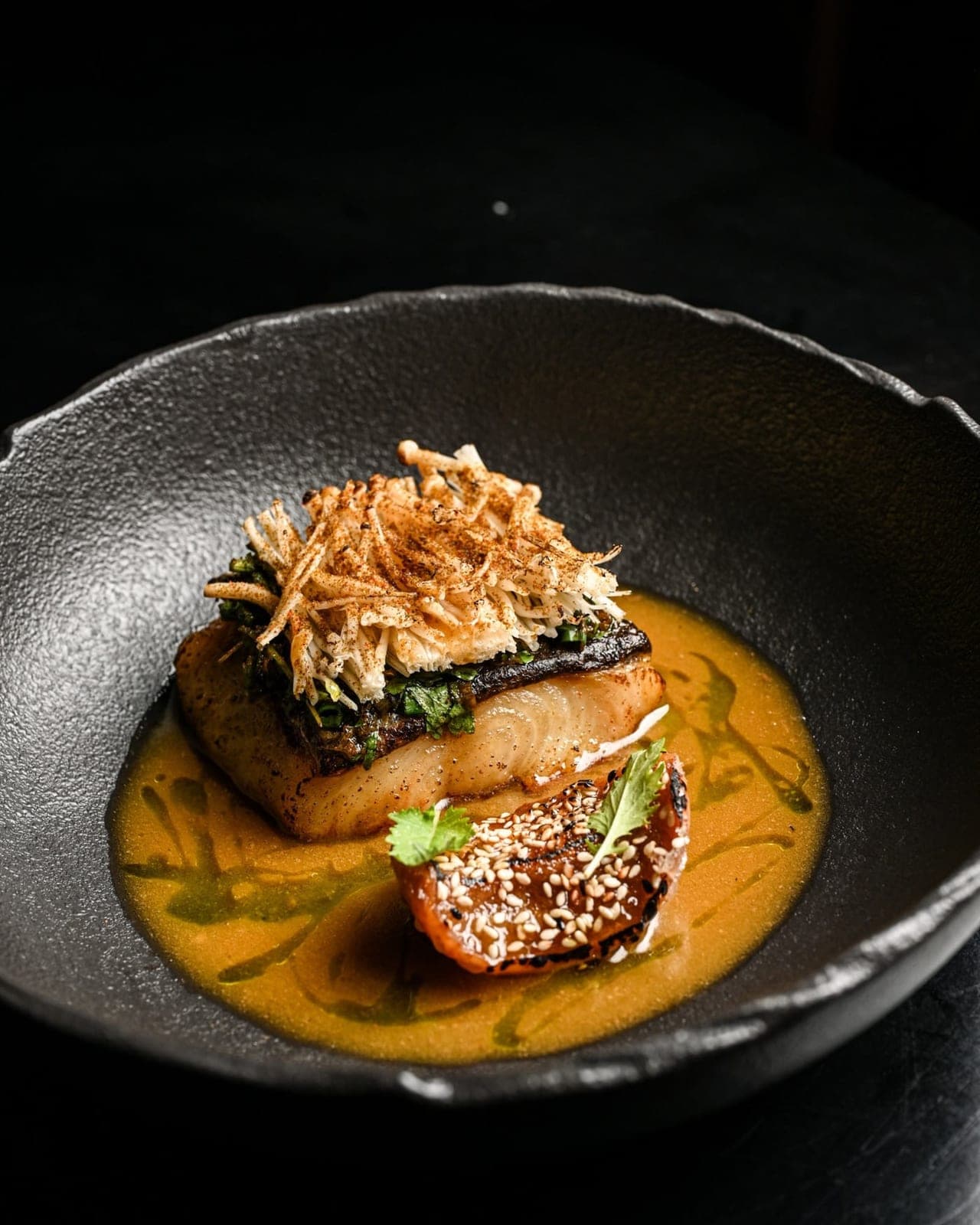 Black cod en Brutto Restaurant, San Francisco, Ciudad de Panama