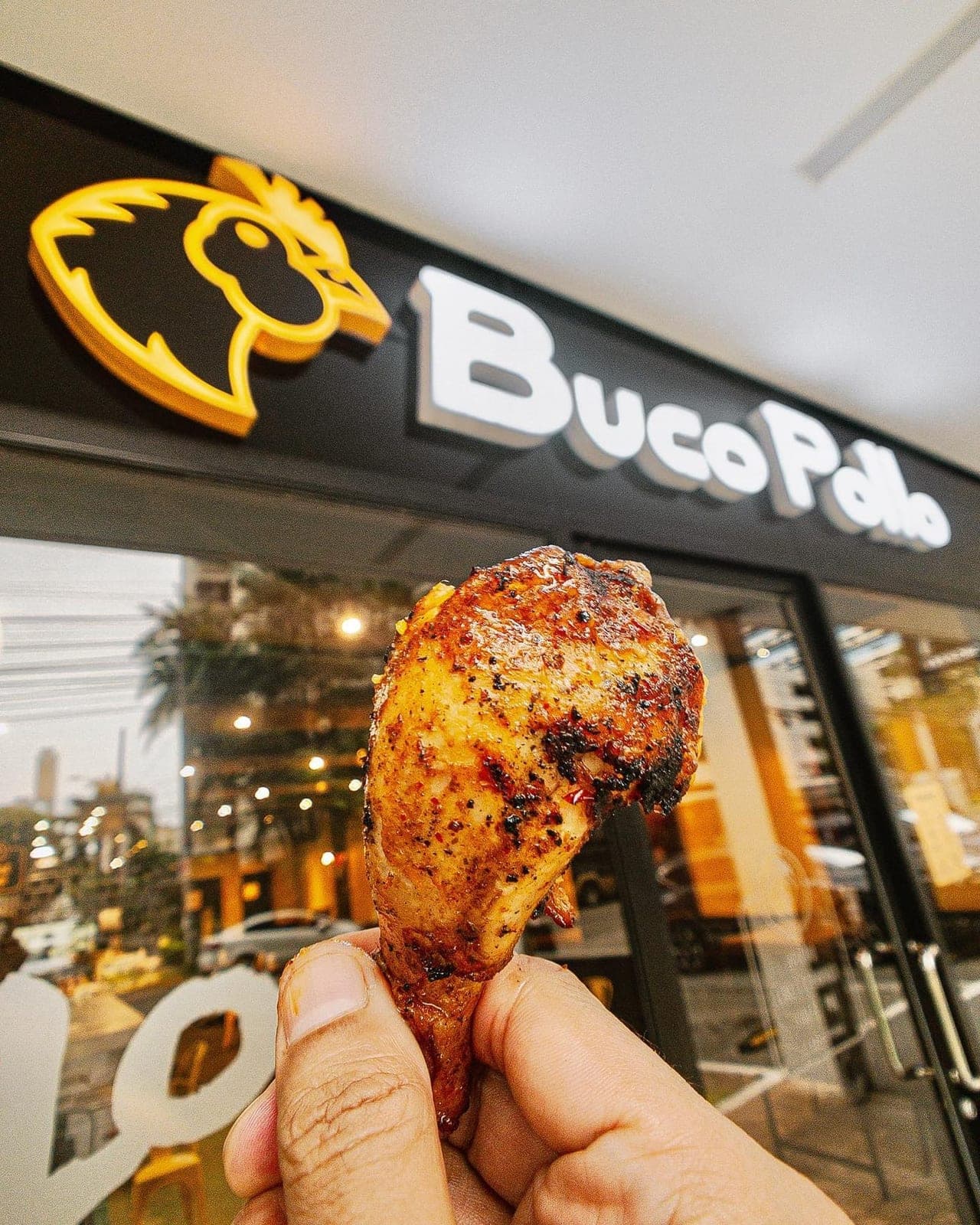 Grilled chicken at Buco Pollo, Marbella, Panama City