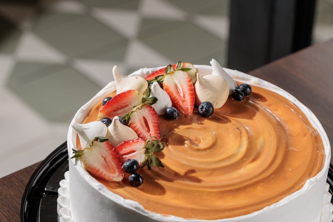 Pastel de caramelo en Cafe Met, Albrook, Ciudad de Panama