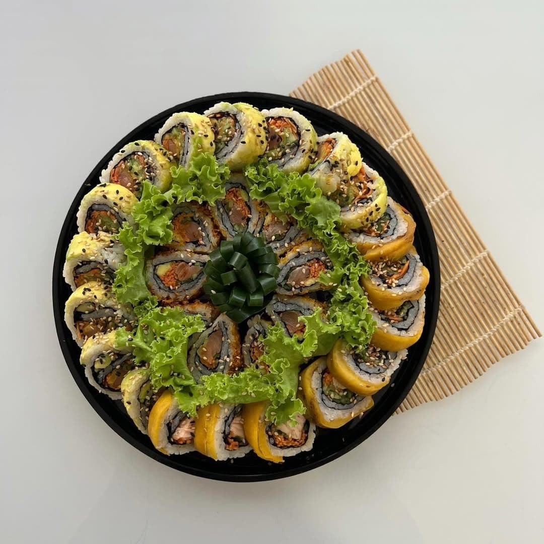 Bandeja de sushi kosher en Chef Jeff, Ciudad de Panama