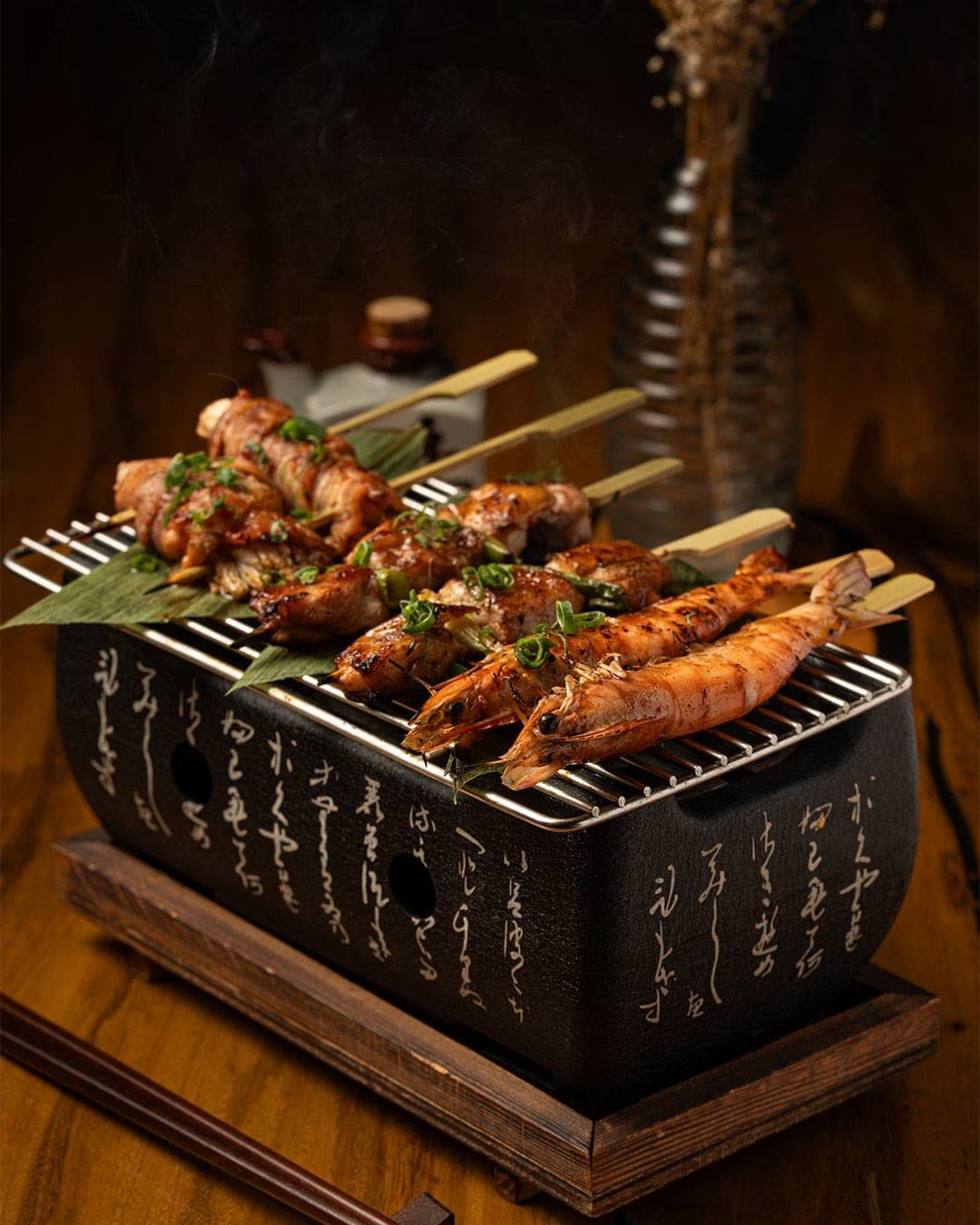Pinchos robata en Chiiro, San Francisco, Ciudad de Panama