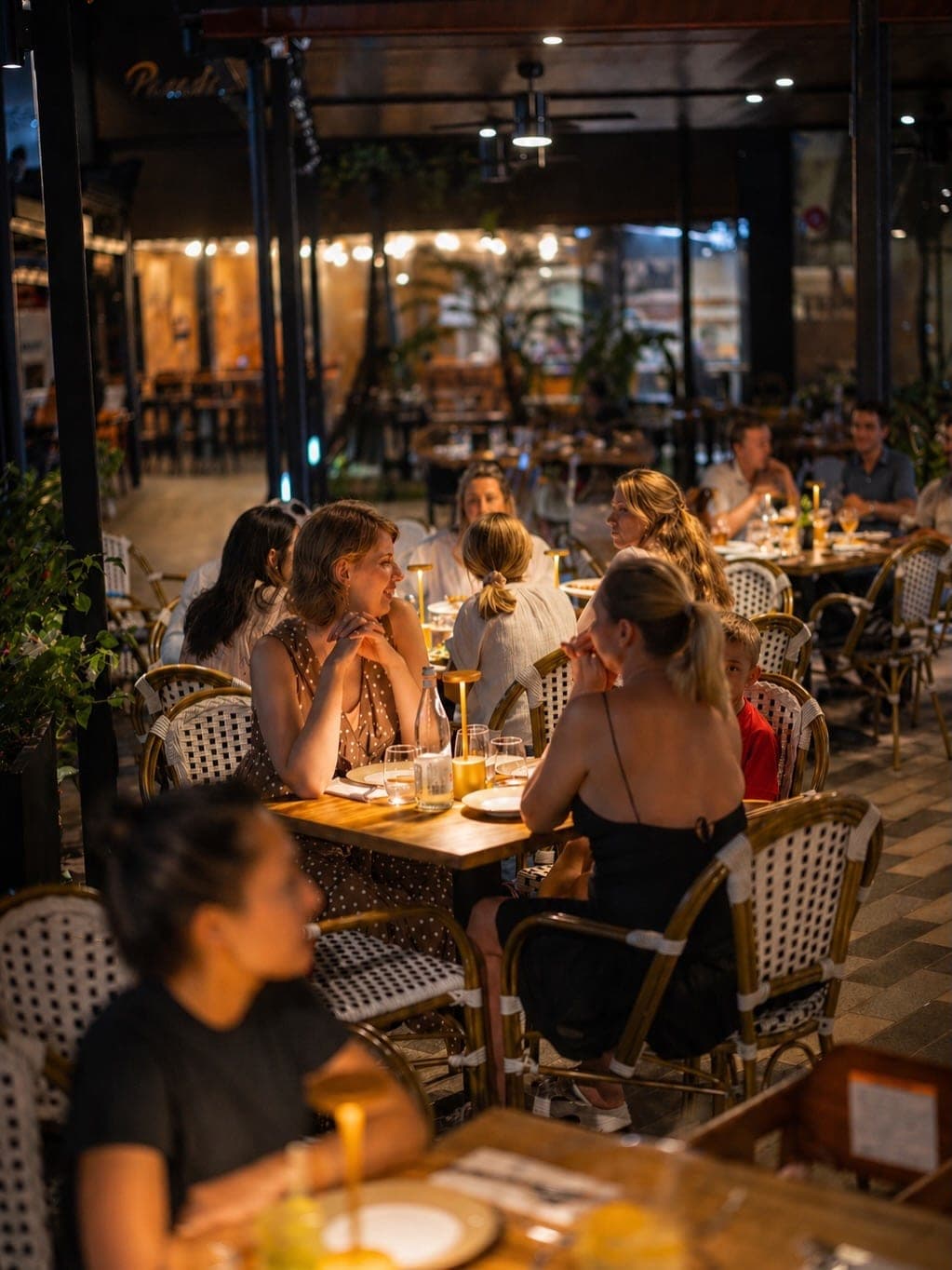 Terrace dining at Ciao Bella, Panama City
