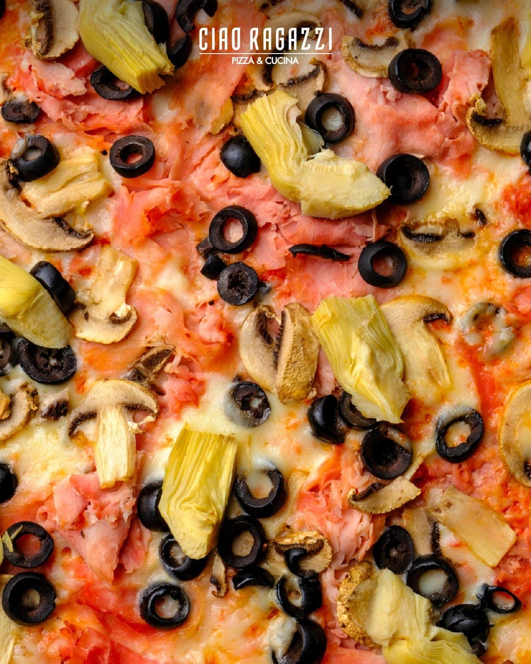 Quattro Stagioni pizza at Ciao Ragazzi, Bella Vista, Panama City