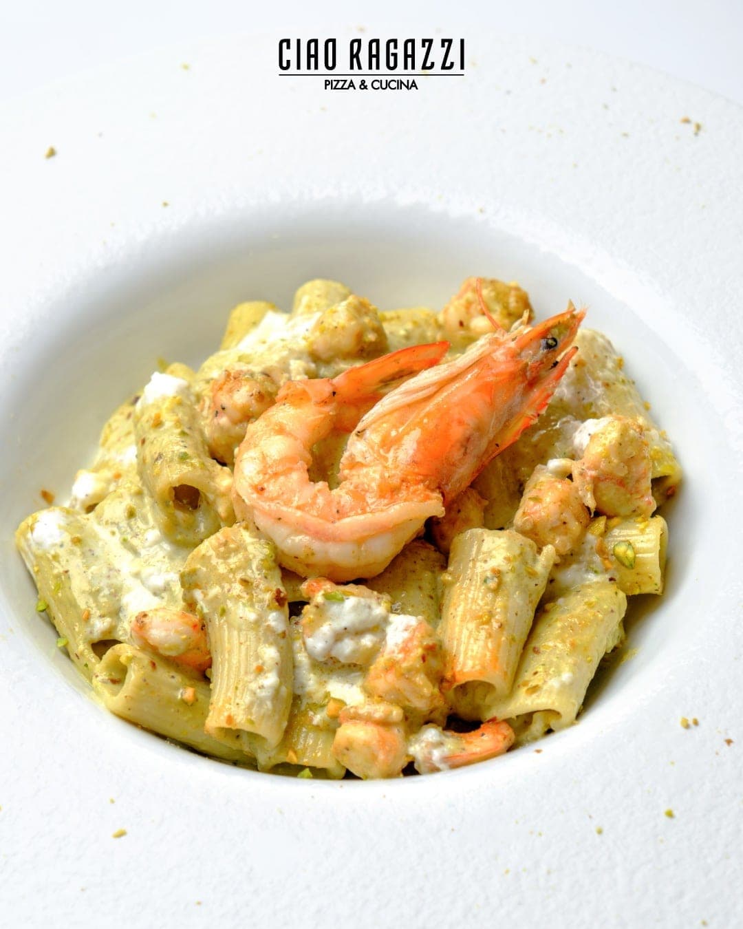 Shrimp rigatoni at Ciao Ragazzi, Clayton, Panama City