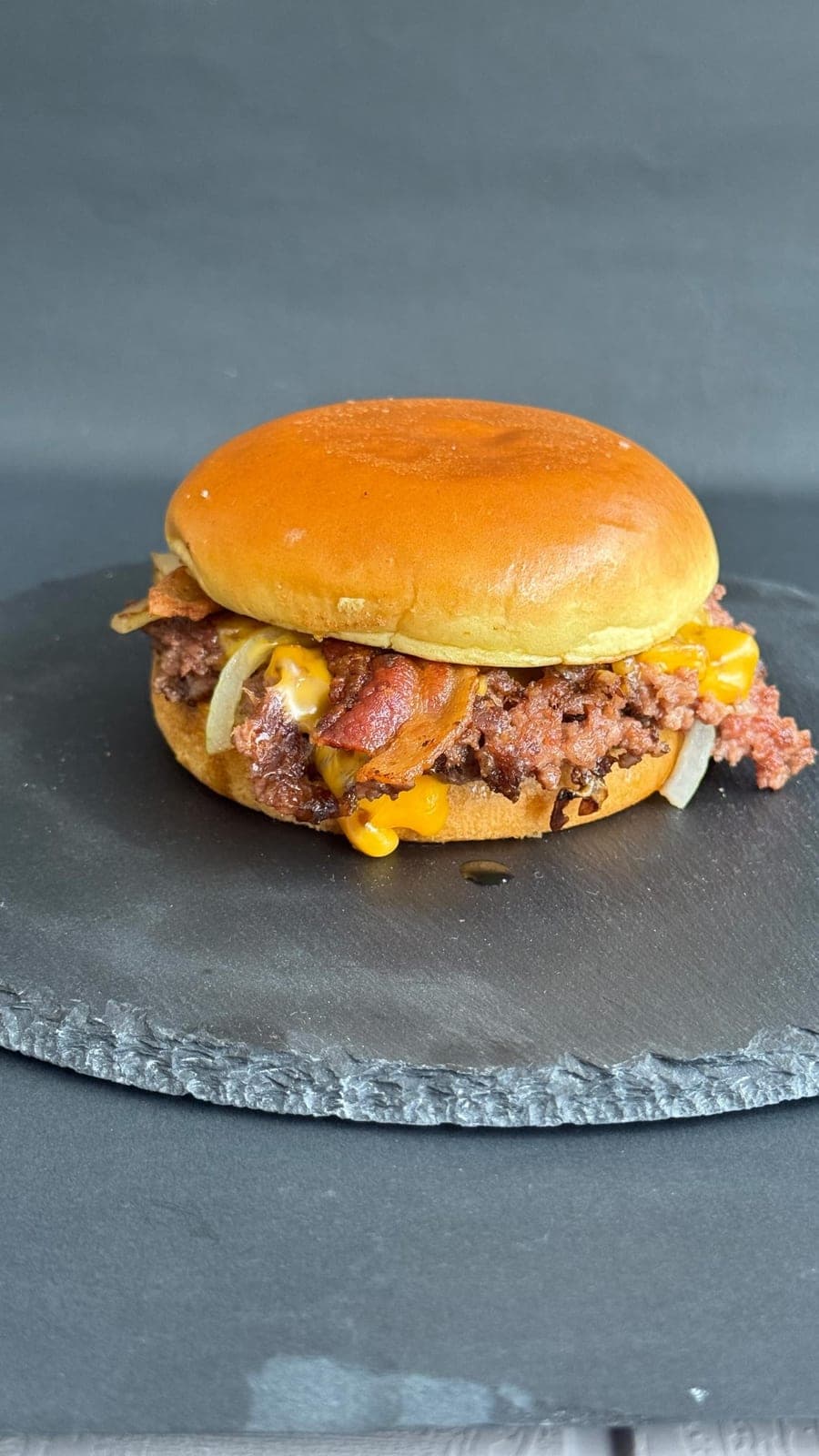 Bacon smash burger at Click Burgers, San Francisco, Panama City