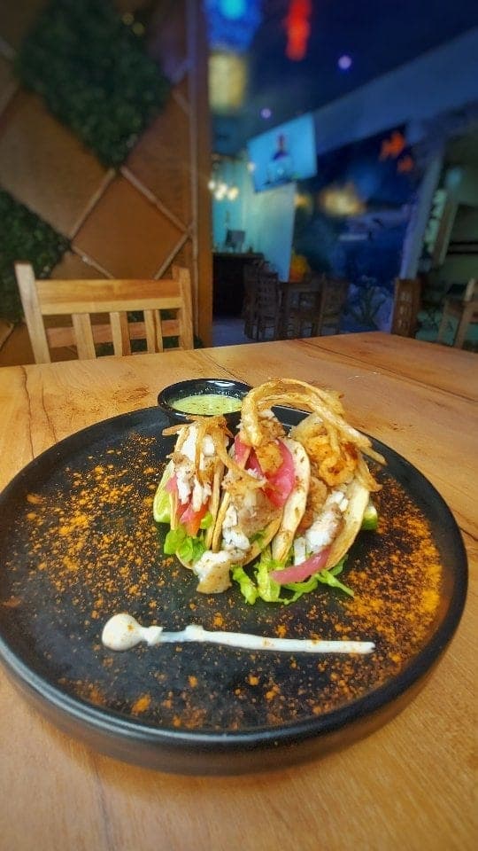 Fish tacos at Delicias del Atlantico, Cinta Costera, Panama City