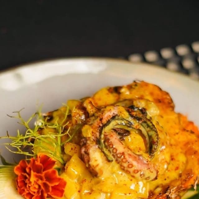 Pulpo al ajillo en Delirio Habanero, Bella Vista, Ciudad de Panama