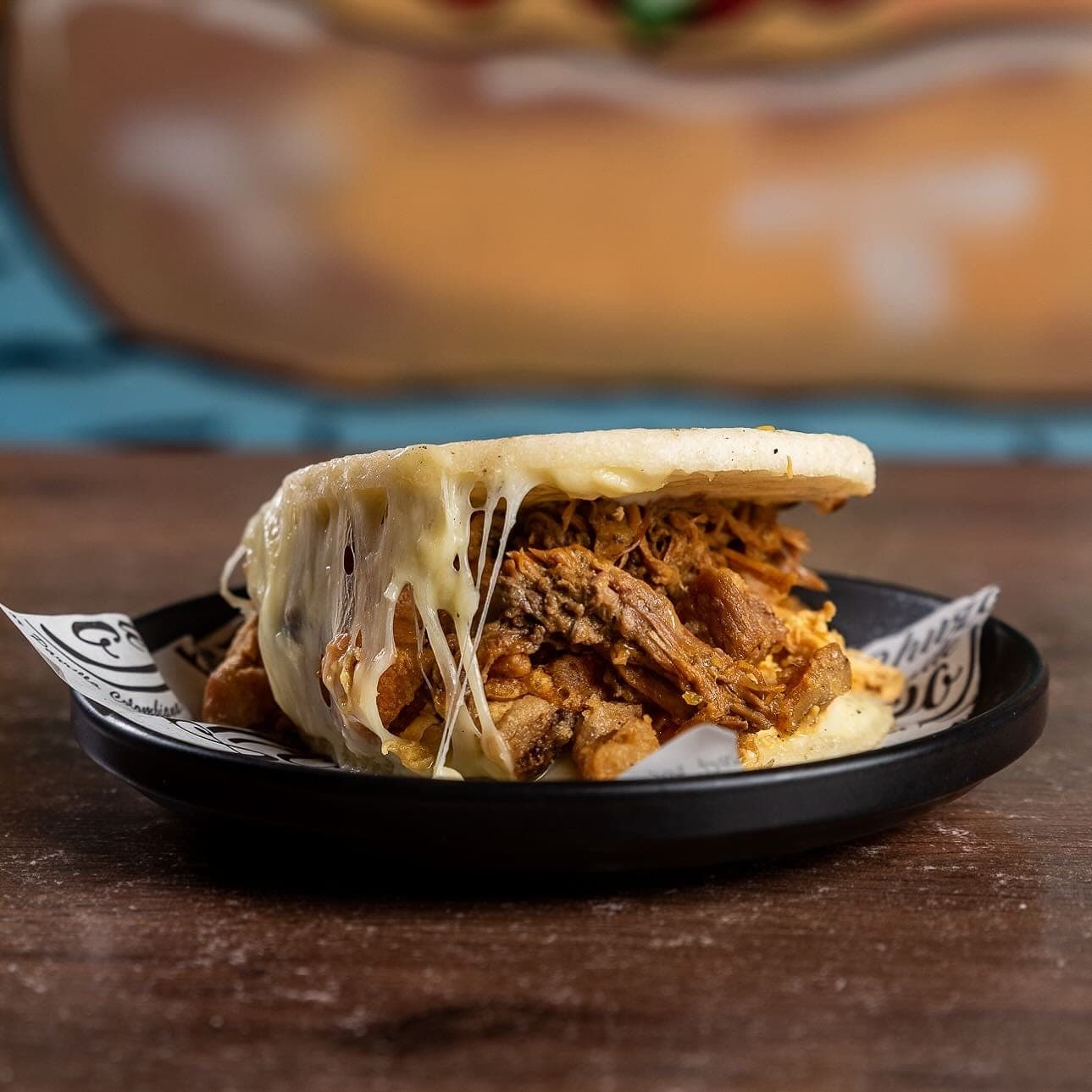 Arepa rellena en El Chuzo de Alejo, San Francisco, Ciudad de Panama