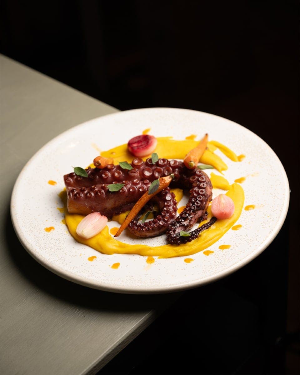 Grilled octopus (Pulpo Gaudi) at Espeziak, San Francisco, Panama City