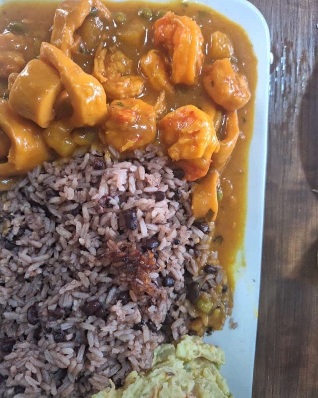 Seafood rice plate at Fonda Dorita, Calidonia, Panama City