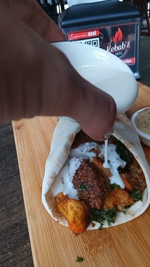 Shawarma at Kebab's Grill, El Cangrejo, Panama City