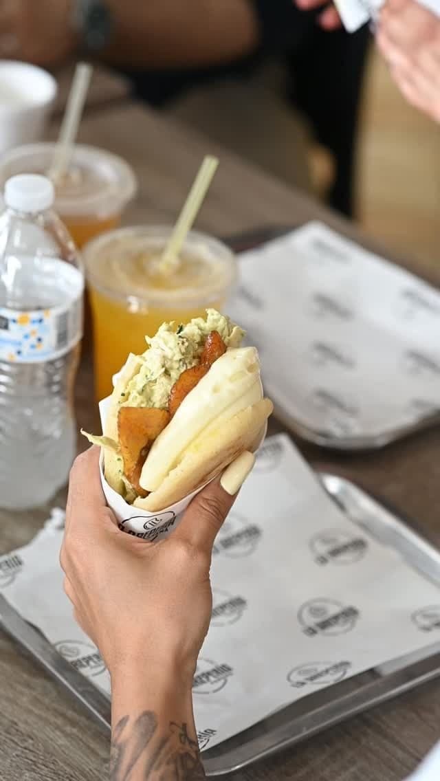 Arepa rellena en La Areperia Panama, Ciudad de Panama