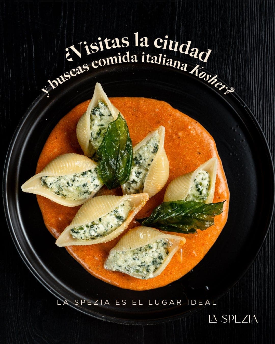 Stuffed pasta shells at La Spezia Restaurante, Panama City