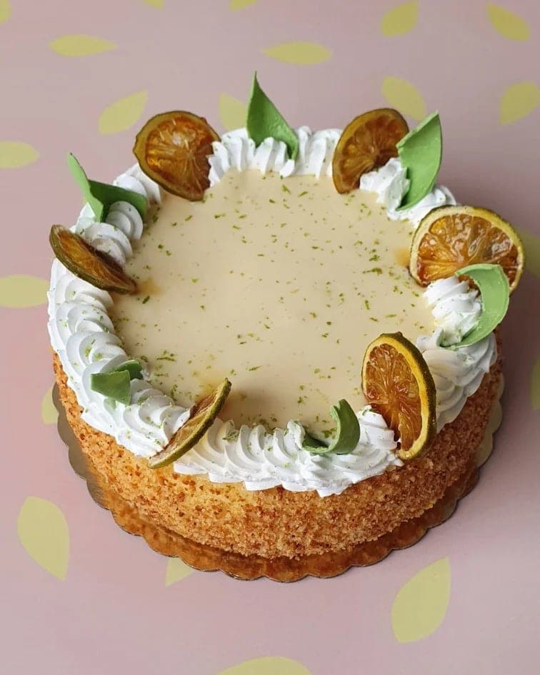 Lemon cheesecake at Las Hadas Pasteleria & Bistro, San Francisco, Panama City
