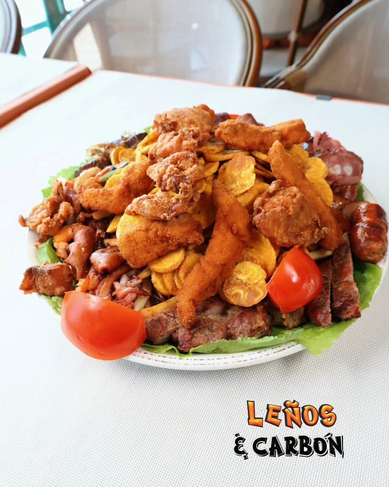Picada mixta a la parrilla en Lenos & Carbon, Albrook, Ciudad de Panama