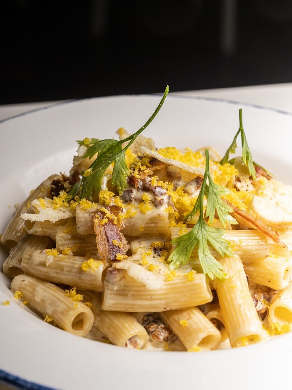 Rigatoni en Lucca Trattoria, El Cangrejo, Ciudad de Panamá