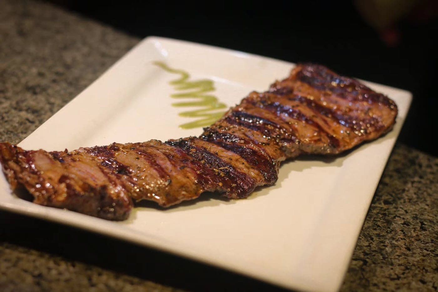 Grilled skirt steak at Marzola Parrilla Argentina, Casco Viejo, Panama City