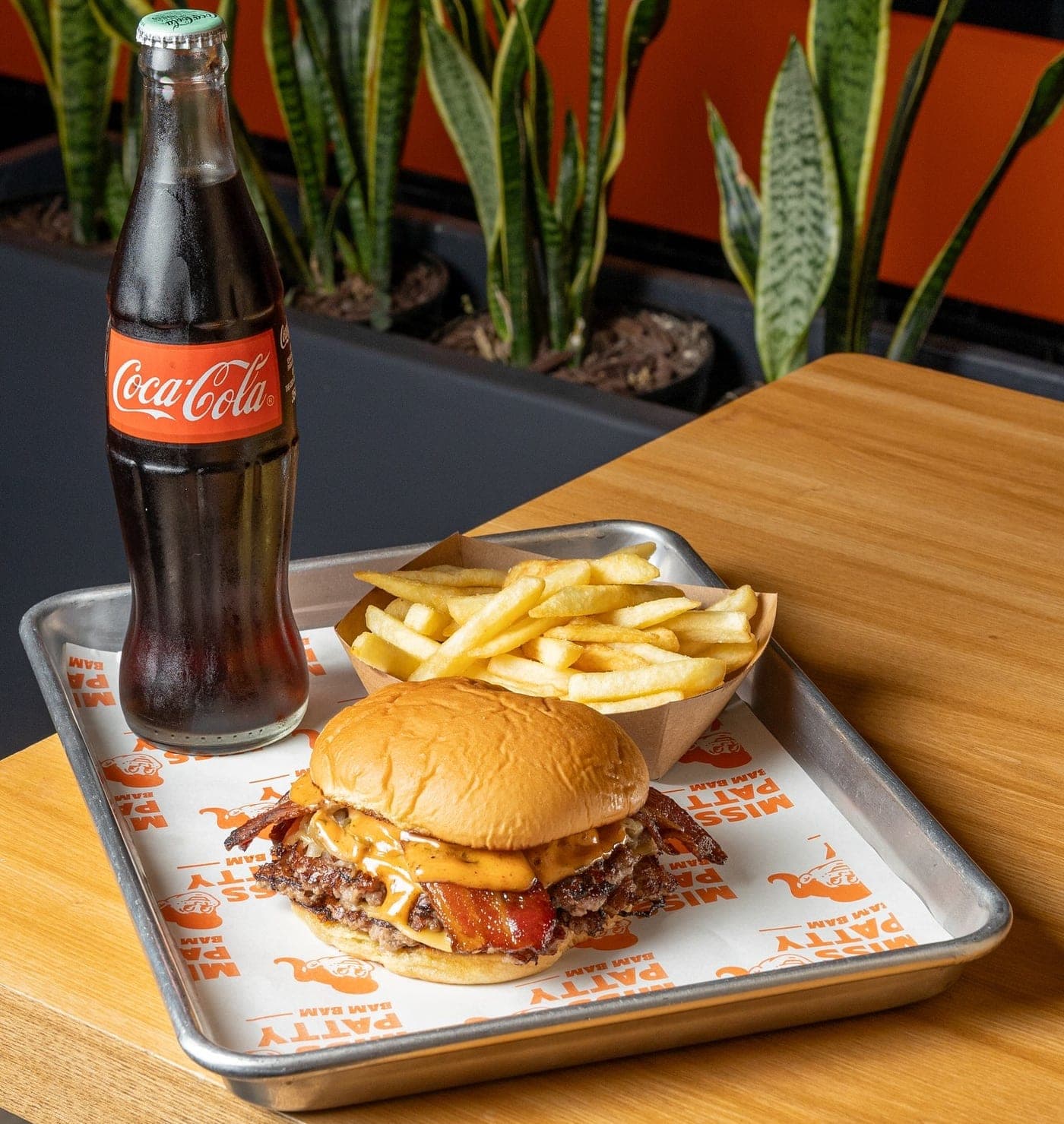 Bacon double smash burger at Miss Patty Bam Bam, Costa del Este, Panama City