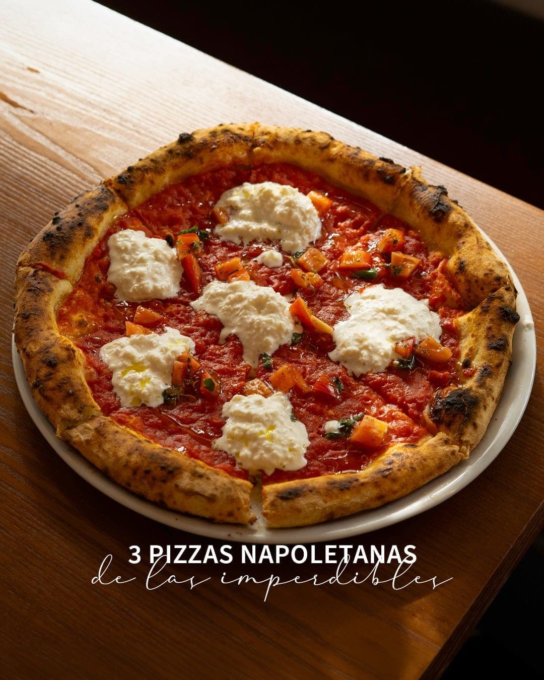 Neapolitan pizza with burrata at Nero Pizza, Clayton, Panama City