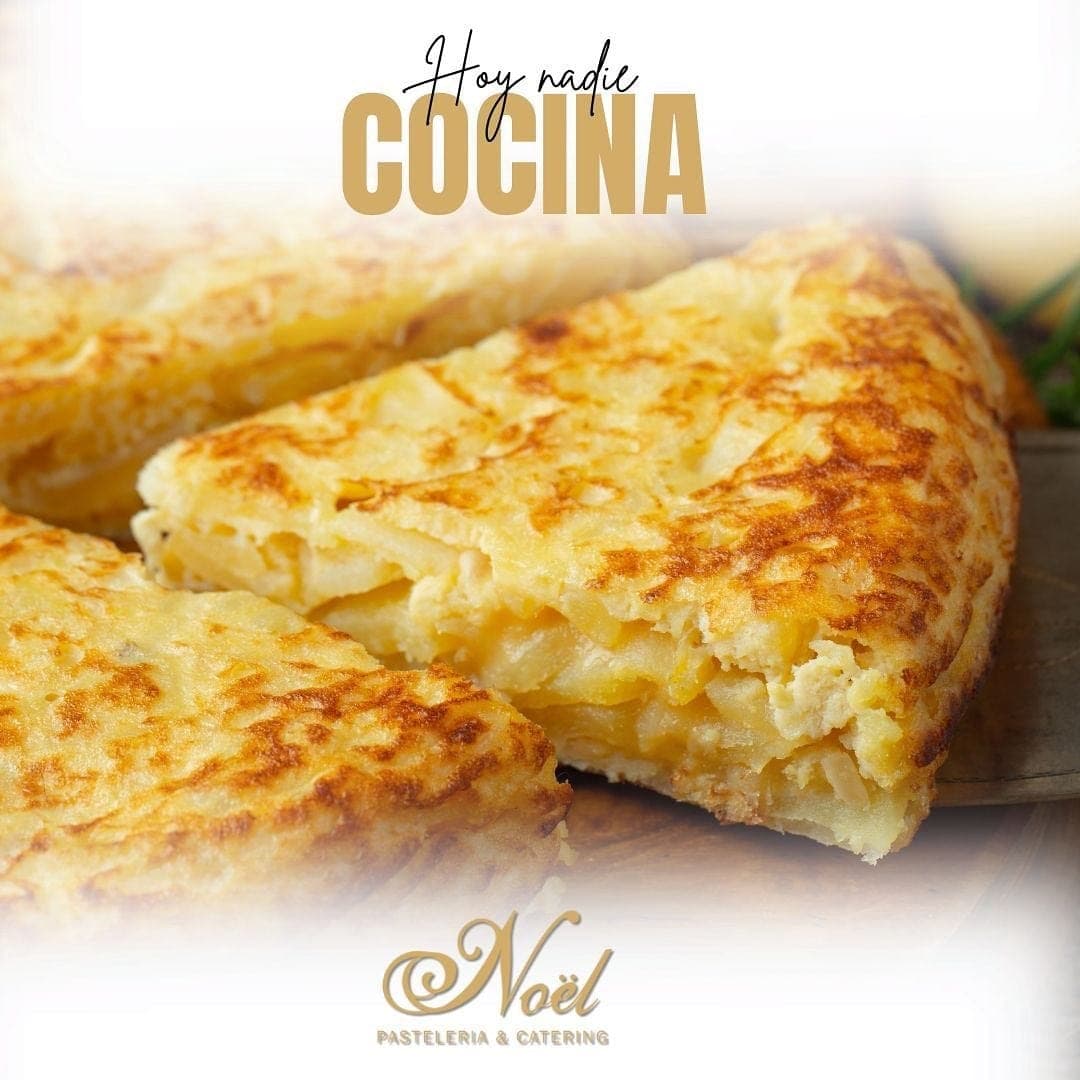 Spanish potato omelette (tortilla espanola) at Noel Petit Cafe, Bella Vista, Panama City