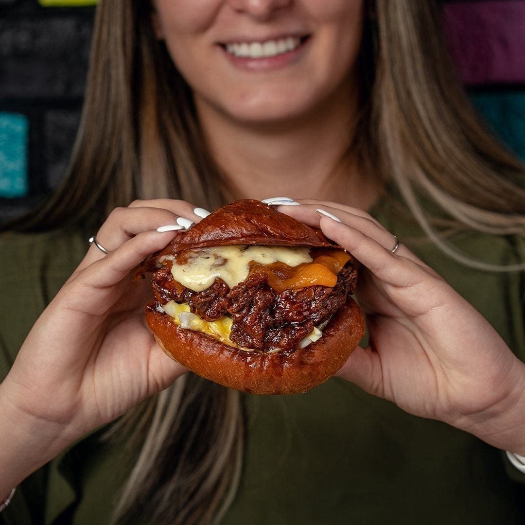 Hamburguesa de pollo crispy en Oh My Burger, San Francisco, Ciudad de Panama