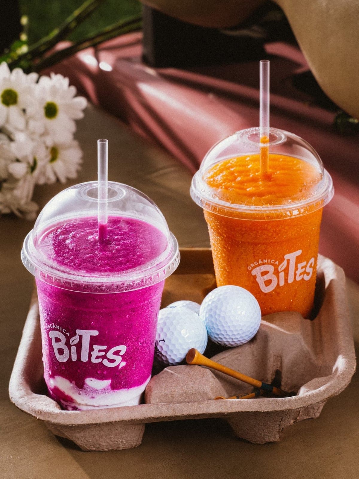 Fresh fruit smoothies at Organica Bites, Clayton, Panama City