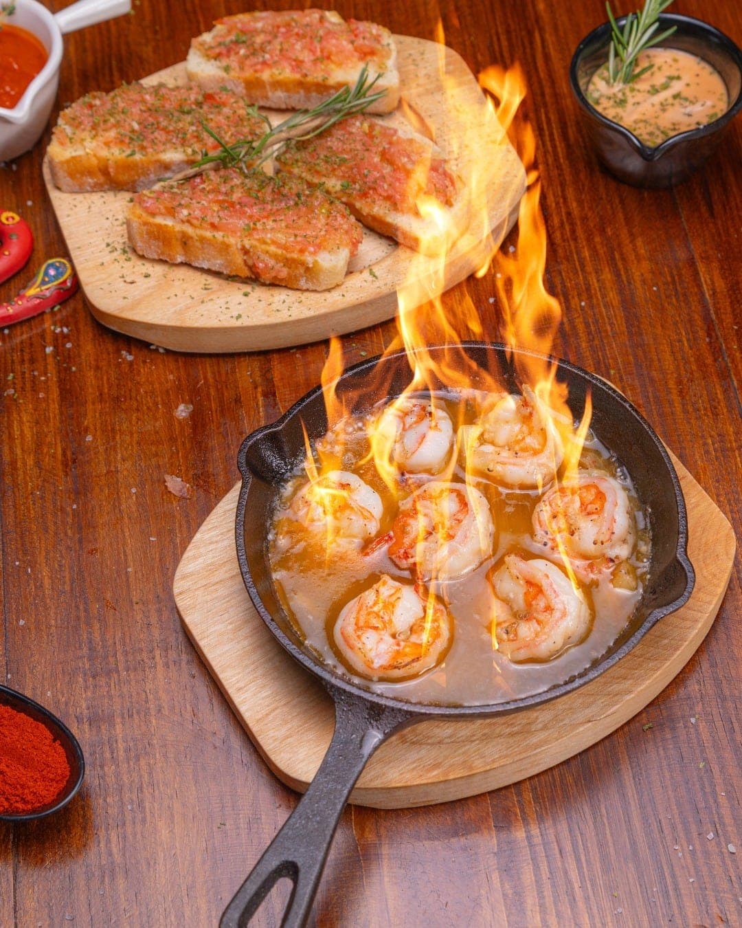 Gambas al ajillo en Restaurante Almeria, San Francisco, Ciudad de Panama