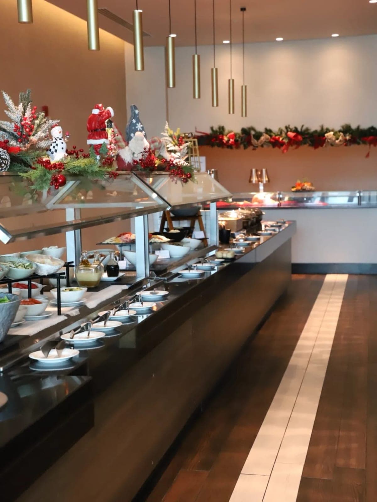 Salon del buffet en Canal Bistro, Hotel Marriott Panama, Albrook, Ciudad de Panama