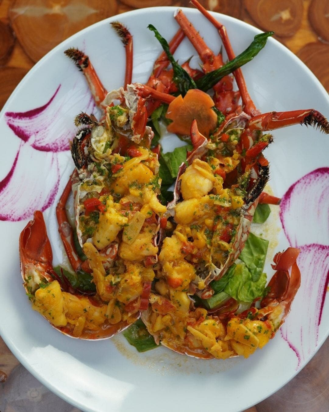 Garlic lobster at Restaurante Madero, El Cangrejo, Panama City