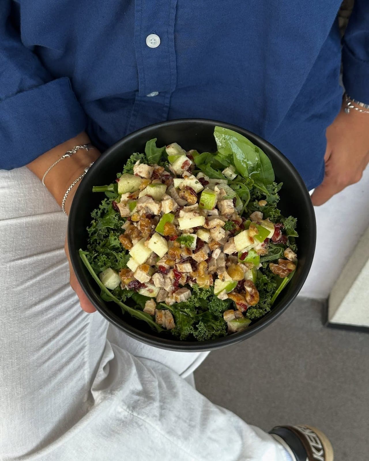 Waldorf salad bowl at Sassy Cafe, Marbella, Panama City