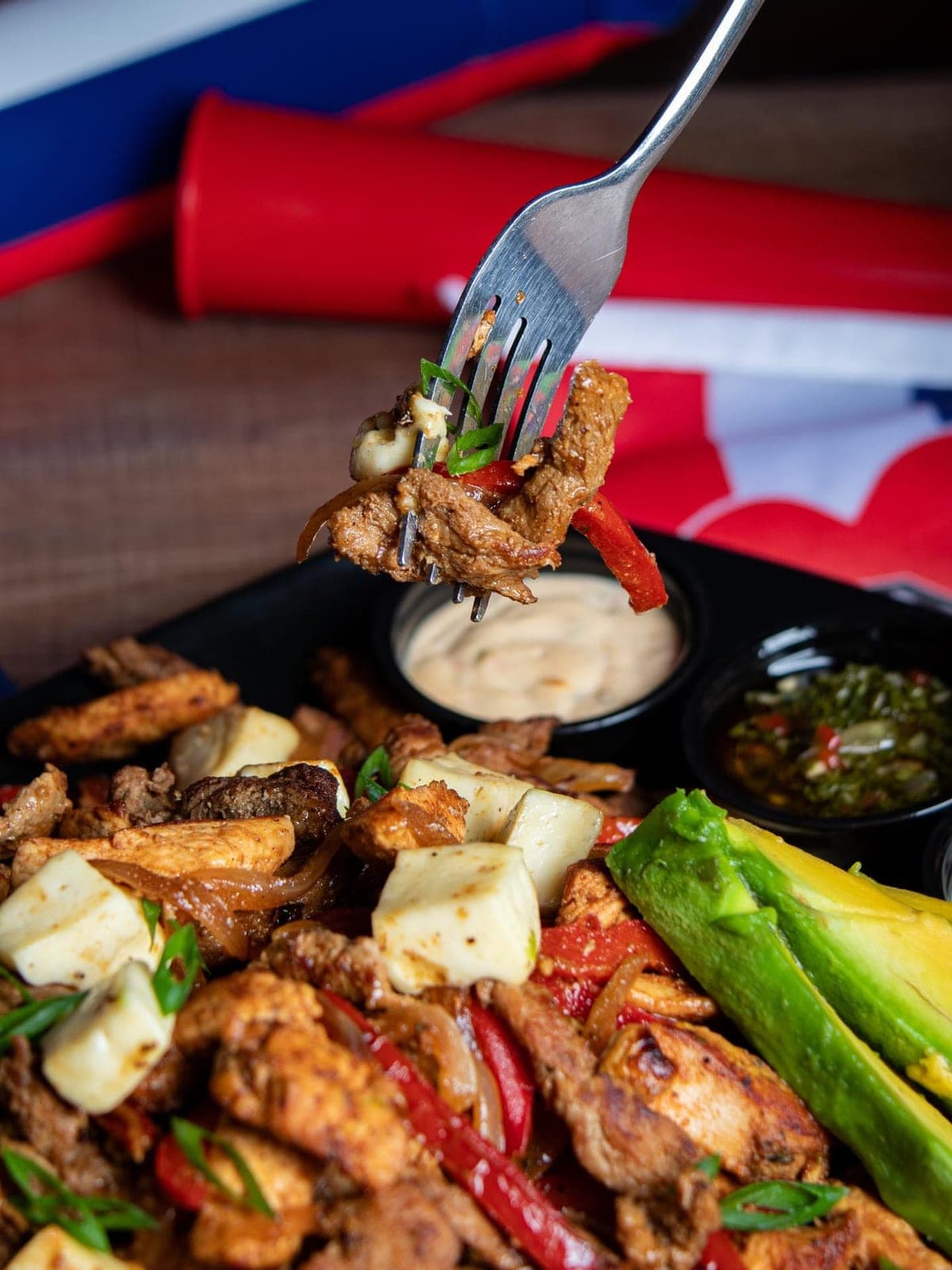 Picada platter at Slabon Cafe Burger & Bistro, Costa del Este, Panama City