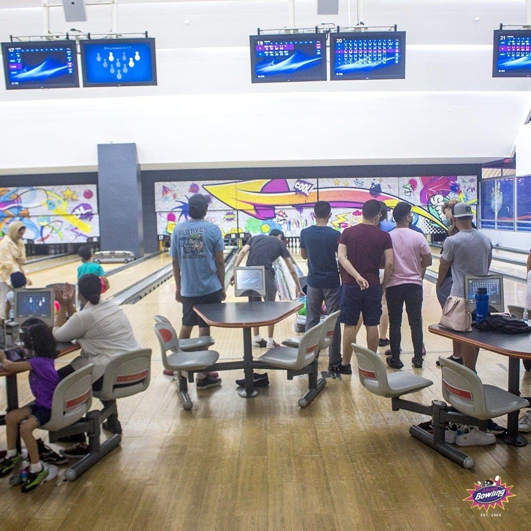 Bowling lanes at Albrook Bowling, home of Strike Bar, Albrook, Panama City