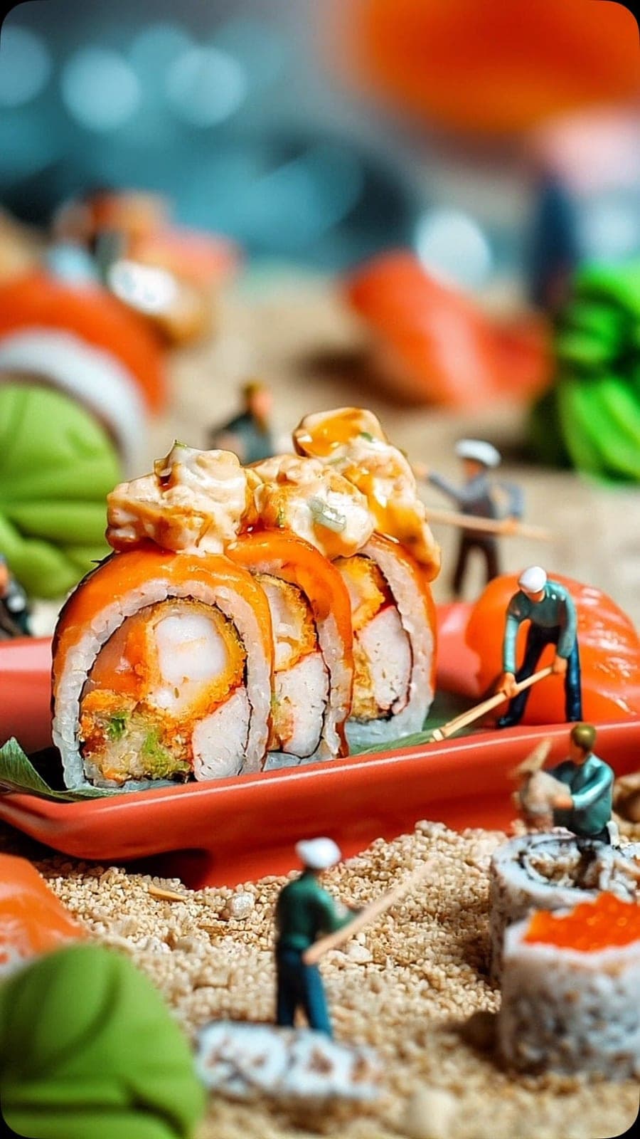 Sushi rolls at Sugoi Caribbean Sushi, San Francisco, Panama City