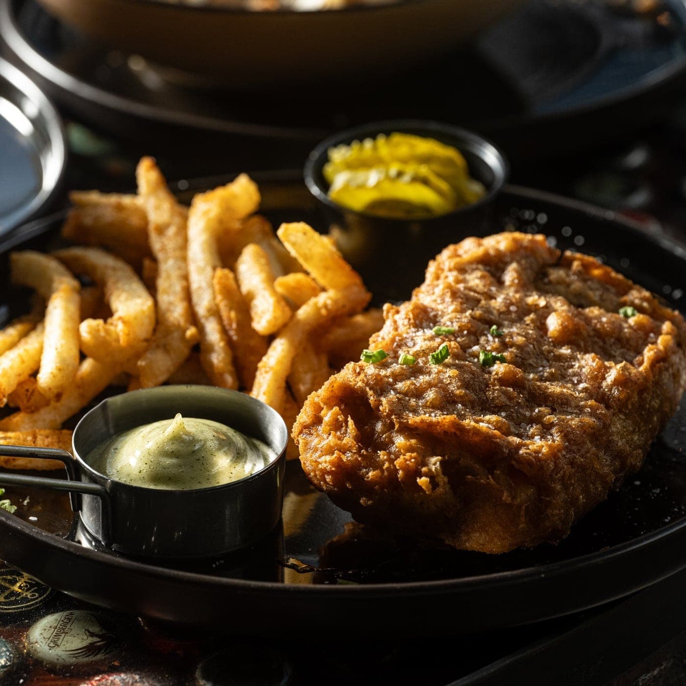Fish and chips en 't Bier Klooster, Ciudad de Panama