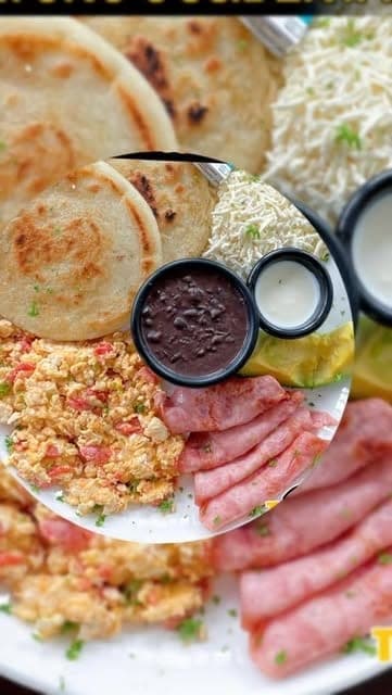 Arepa plate at Talulú, San Francisco, Panama City