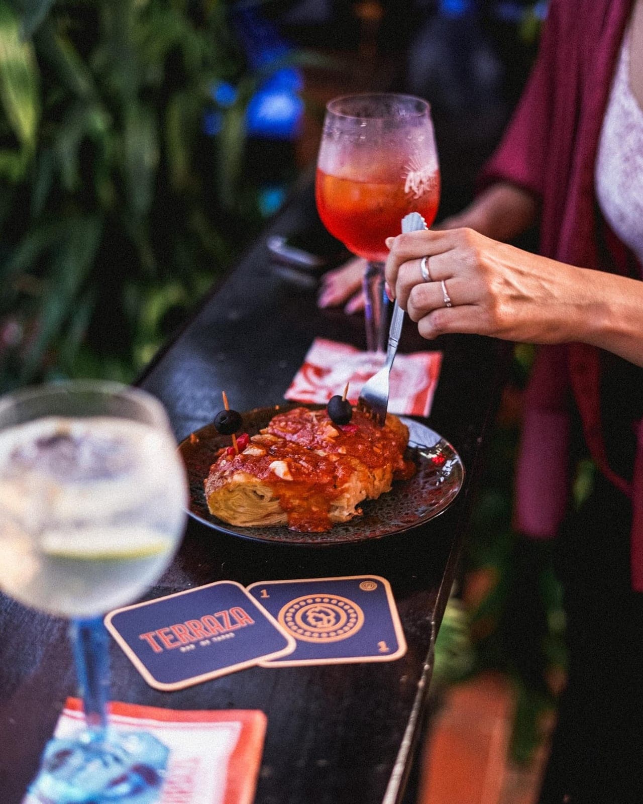 Tapas and cocktails at Terraza Bar de Tapas, Panama City