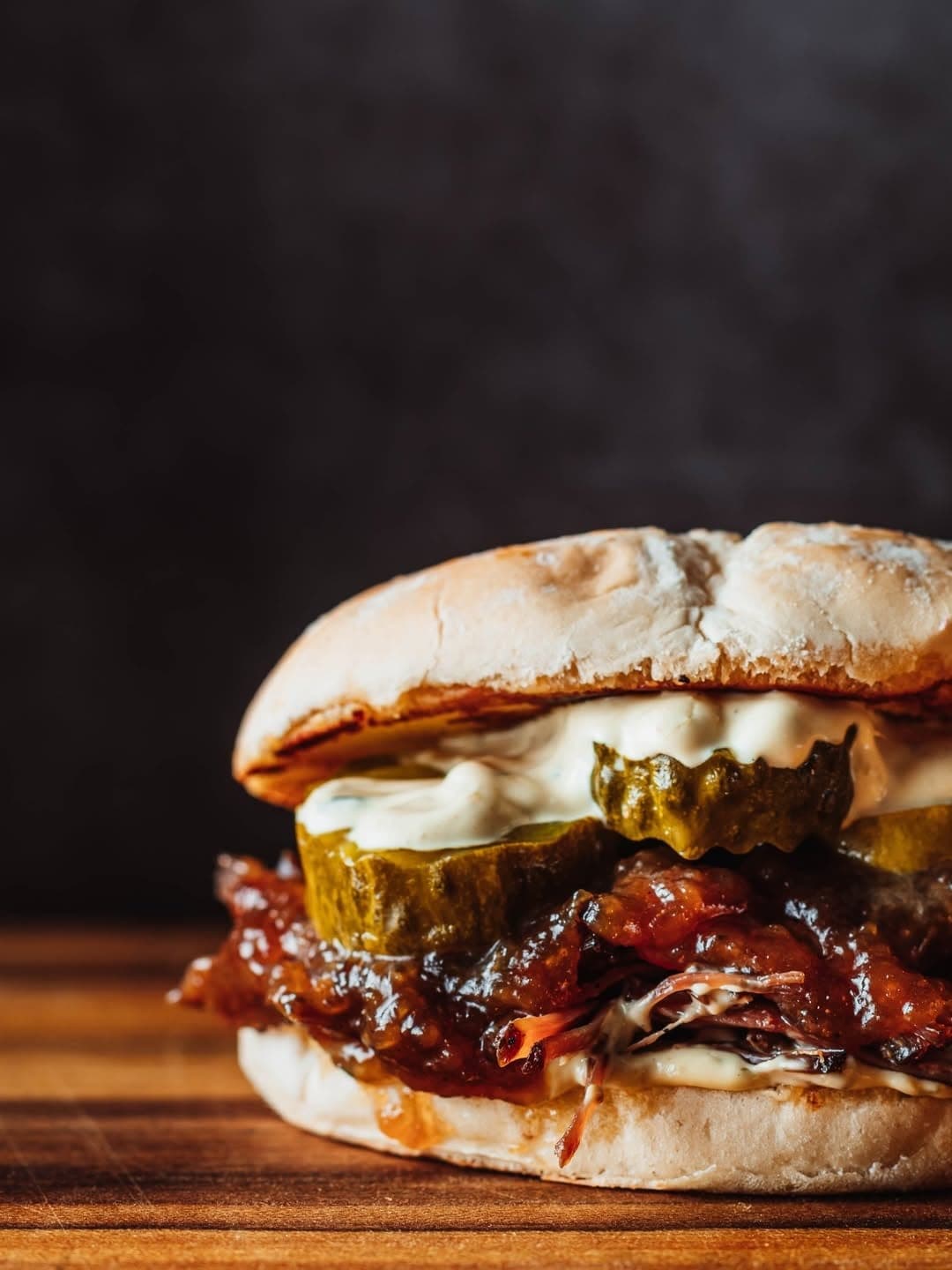 Smoked brisket burger from The Chief Smoked BBQ, Marbella, Panama City