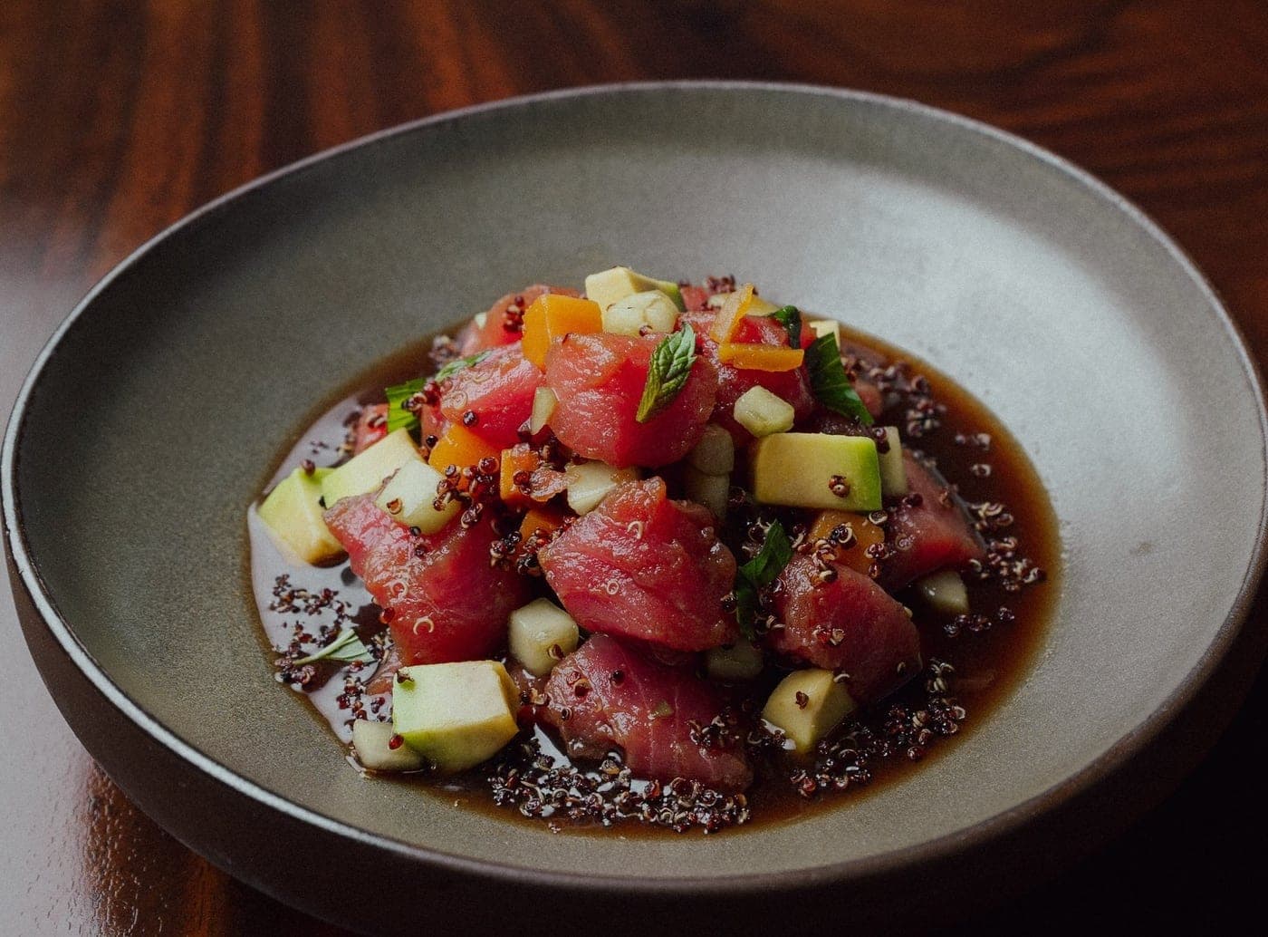 Tuna ponzu at Tomillo Steak House, Panama City