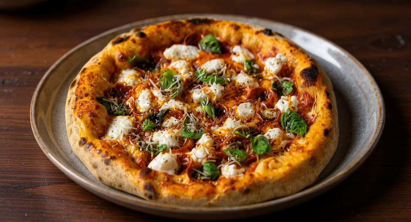 Plated dish at Viva La Pizza, Clayton, Panama City